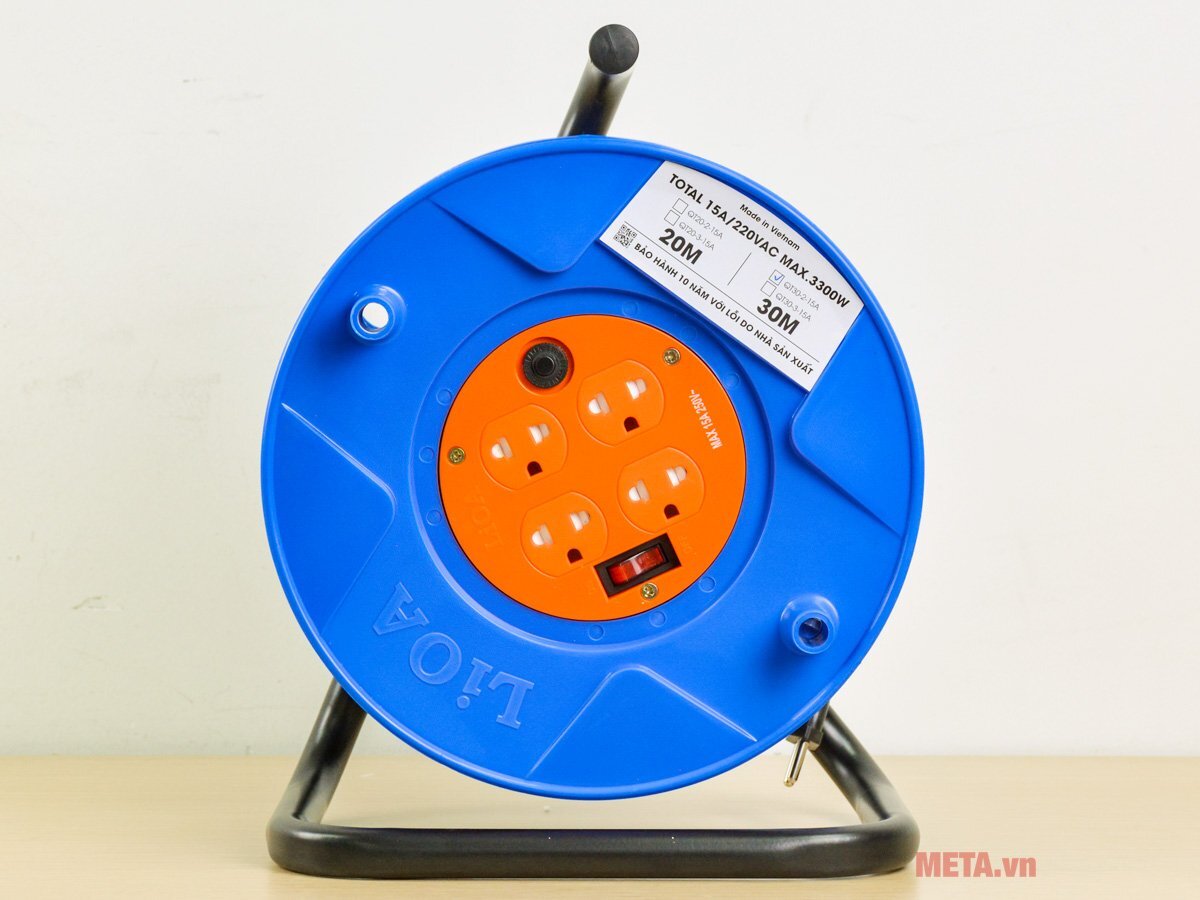 Ổ cắm kéo dài Lioa QT30-2-15A có chiều dài dây 30m Ổ cắm kéo dài Lioa QT30-2-15A có chiều dài dây 30m