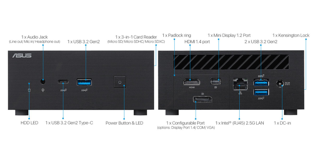 Máy tính mini Asus PN63-S1-B-S3001MV
