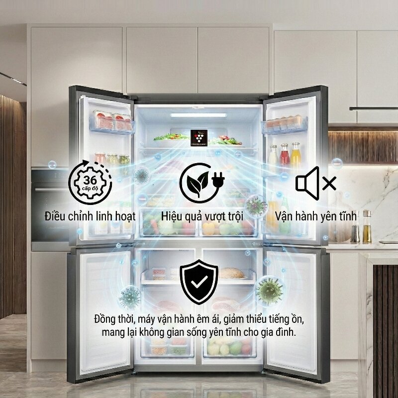 Tủ lạnh Sharp Inverter 421 lít SJ-FXP510V-MG