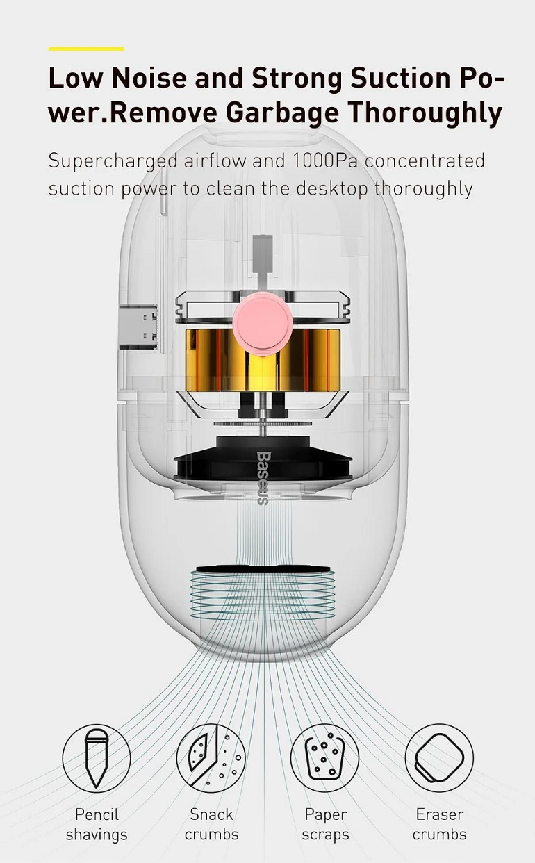 Máy hút bụi cầm tay Baseus Mini C2 Máy hút bụi cầm tay Baseus Mini C2