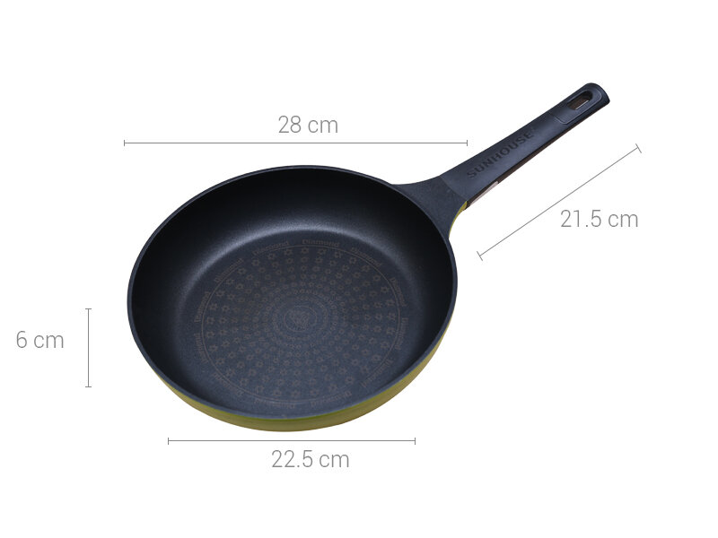 Chảo nhôm chống dính 28 cm Sunhouse CSBK28N Chảo nhôm chống dính 28 cm Sunhouse CSBK28N