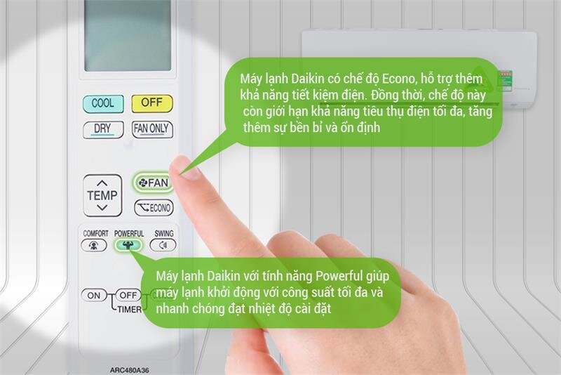 Điều hòa Daikin 1 chiều inverter FTKM25SVMV- 9000BTU