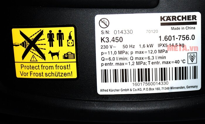 Máy phun áp lực Karcher K3 450