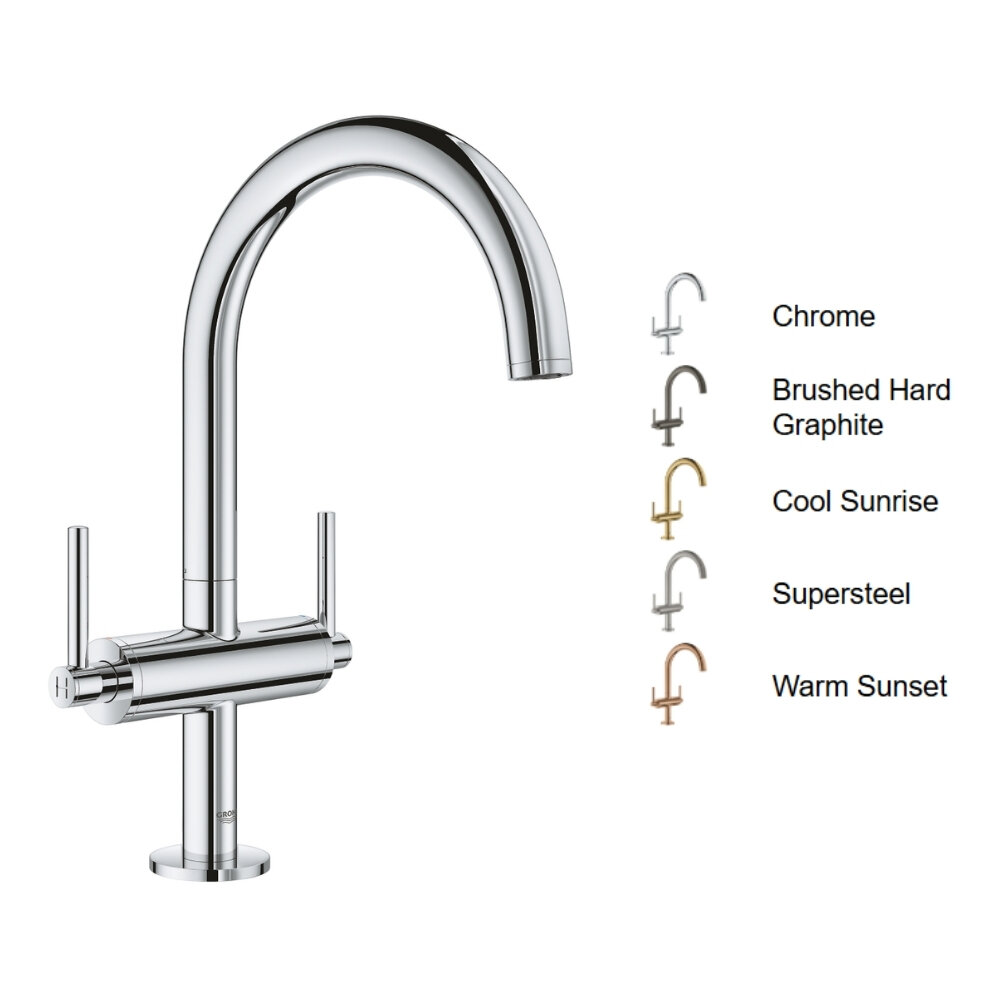 Vòi chậu nóng lạnh Atrio GROHE 21022003 và các phiên bản mạ màu cực kì sang trọng