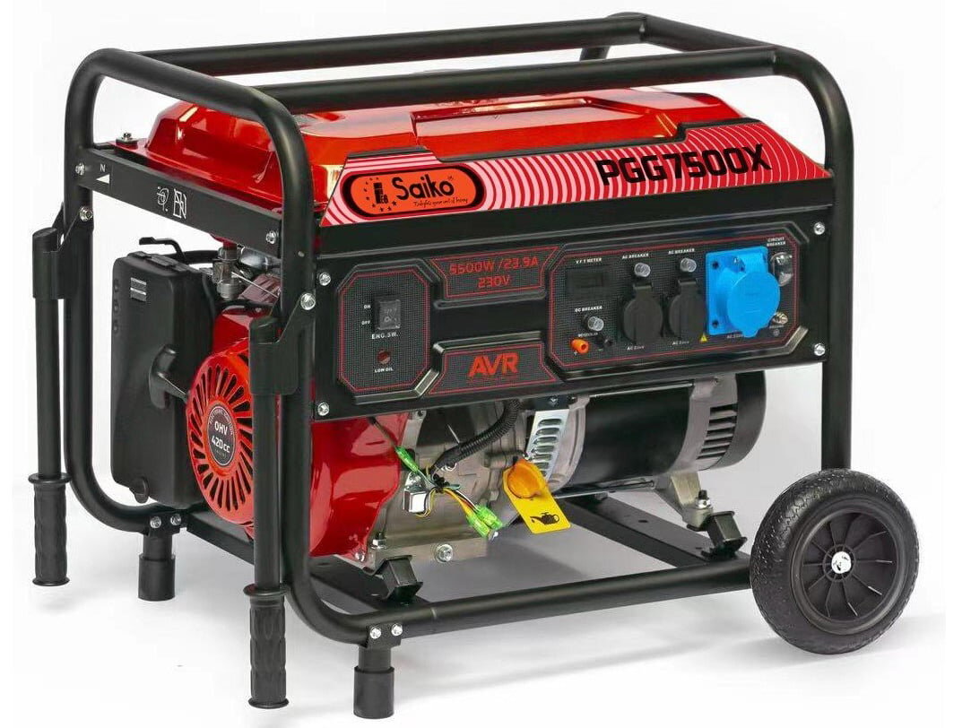 Máy phát điện chạy xăng gia đình Saiko PGG-7500X Máy phát điện chạy xăng gia đình Saiko PGG-7500X
