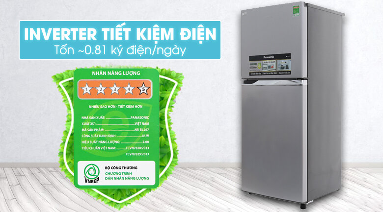 Tủ lạnh Panasonic 234 lít NR-BL267VSV1 Tủ lạnh Panasonic 234 lít NR-BL267VSV1