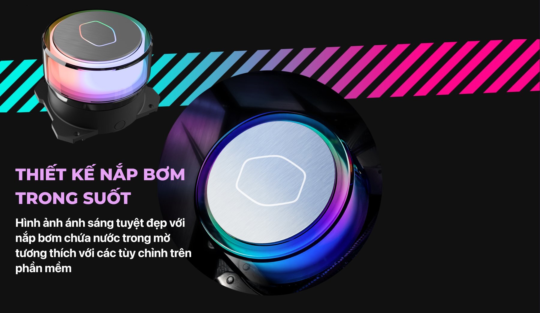 Tản nhiệt nước CPU Cooler Master MasterLiquid ML240 ILLUSION ARGB Gen2 