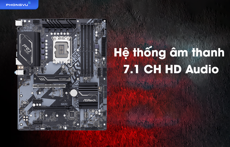 Mainboard ASROCK B660 PRO RS | Hệ thống âm thanh hiện đại