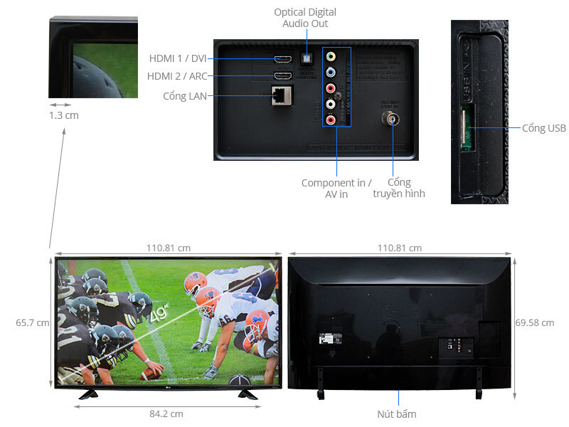 Smart Tivi LG 49 inch 49UF640T Smart Tivi LG 49 inch 49UF640T