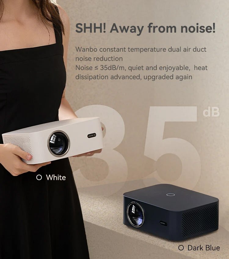 Wanbo X2 Max có thiết kế nhỏ gọn, tiện lợi Máy chiếu mini Wanbo X2 Max
