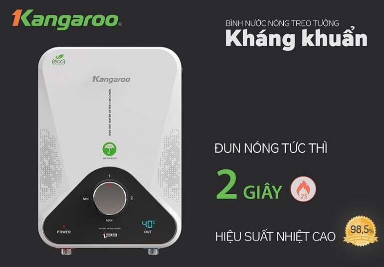 Bình nóng lạnh trực tiếp Kangaroo KG589G 4000W