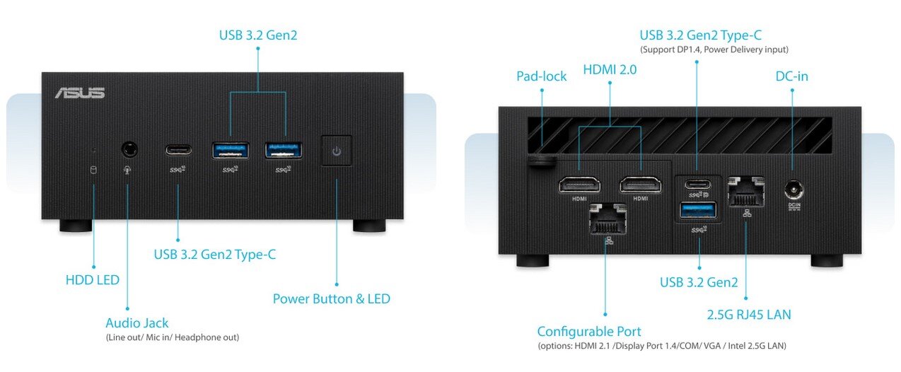 Máy tính mini Asus PN64 (90MS02G1-M001Z0)