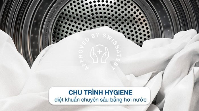 máy sấy thông hơi Electrolux EDS904H3WC ứng dụng công nghệ sấy diệt khuẩn