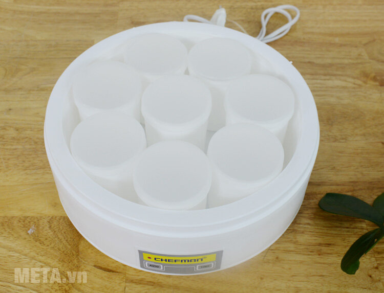 Máy làm sữa chua Chefman CM-301 (16 cốc nhựa)