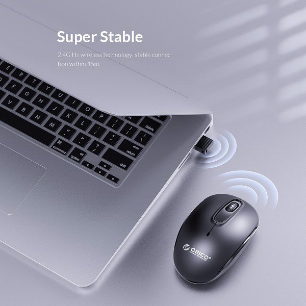Chuột Không dây Orico WDM-V2C (USB/đen) 5