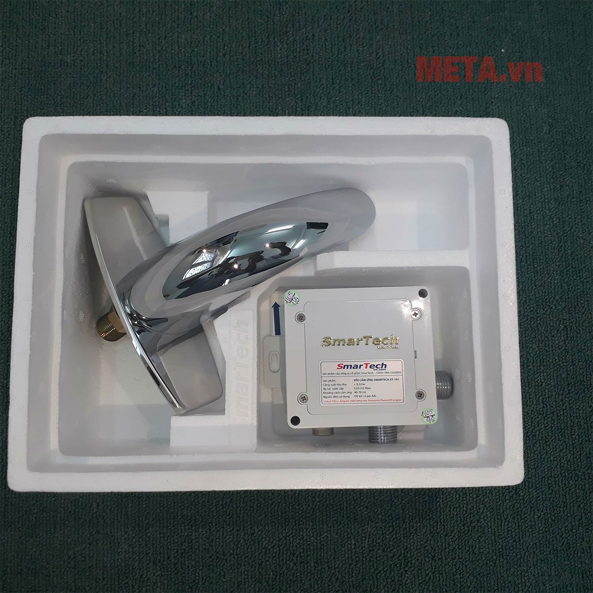 Thân vòi sử dụng chất liệu cao cấp, chống gỉ sét, sáng bóng