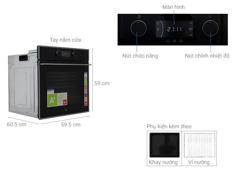 Lò nướng âm Teka HLB 840 70 lít Lò nướng âm Teka HLB 840 70 lít