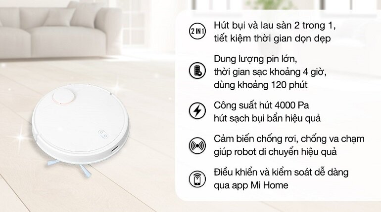 Robot hút bụi Xiaomi Vacuum S10 Plus
