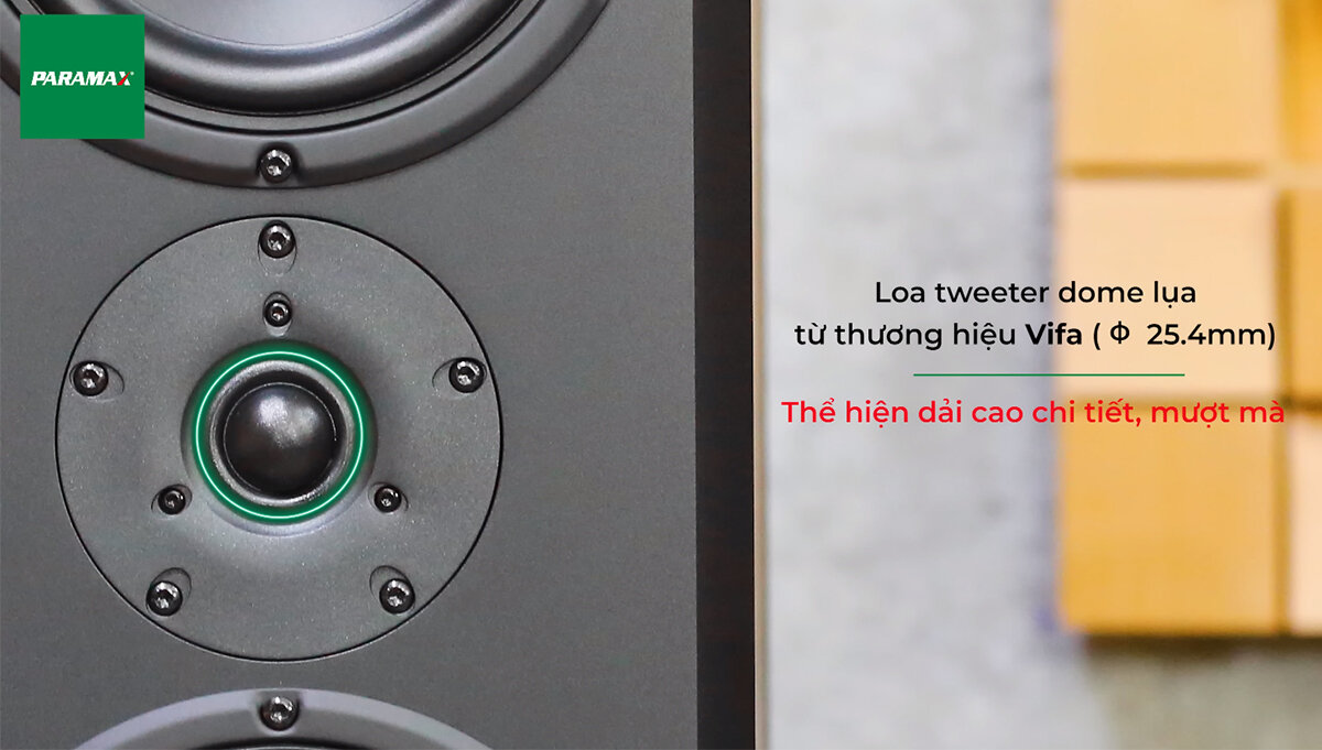 Loa tweeter dome lụa mềm Vifa dòng DX có đường kính 1 inch