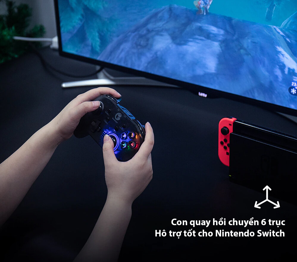 Tay cầm chơi game không dây Gamesir Wireless Controller T4 Pro 3