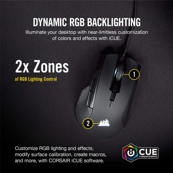 Chuột Corsair IRONCLAW RGB WIRELESS Gaming (CH-9317011-NA) (Bluetooth-Wireless)