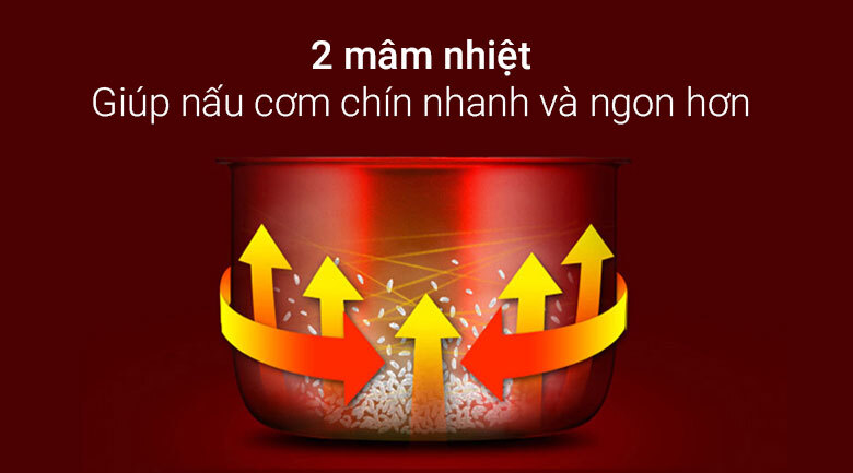 Nồi cơm điện Sharp 1.8 lít KS-N191ETV Nồi cơm điện Sharp 1.8 lít KS-N191ETV