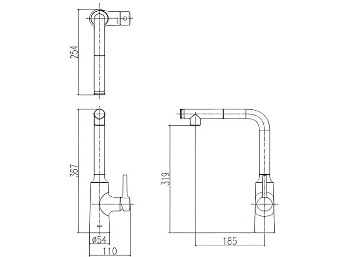 Vòi rửa chén bát Inax SFV-907SX