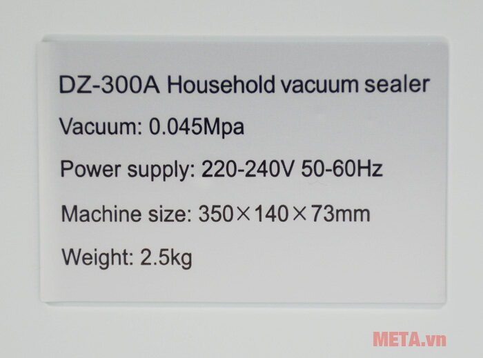 Máy hút chân không gia đình DZ-300A (không kén bao bì)