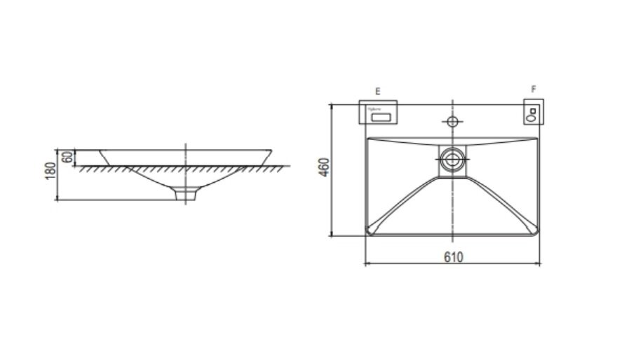 Bản vẽ kỹ thuật bộ tủ chậu cabinet Viglacera CB70