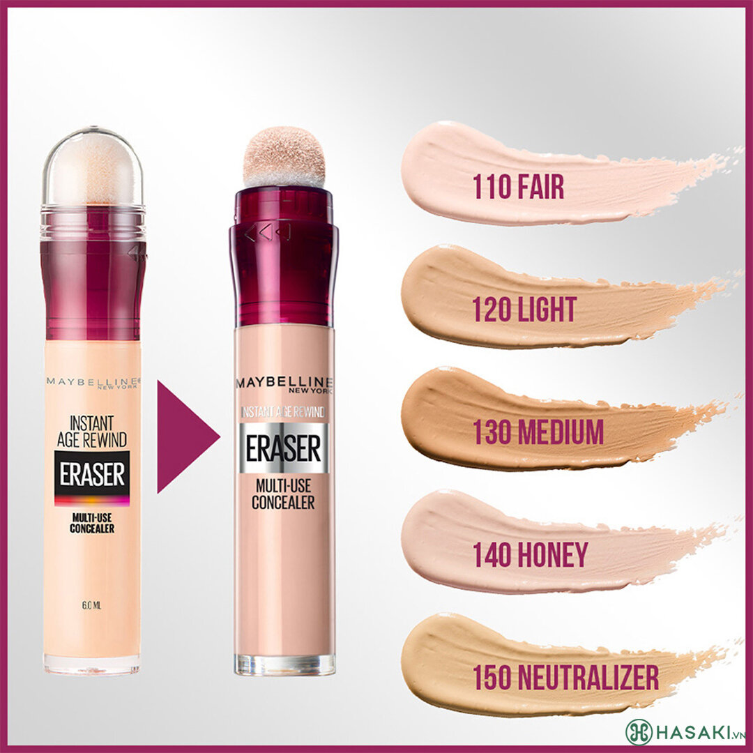 Mua Bút Che Khuyết Điểm Maybelline Instant Age Rewind Eraser Multi-Use Concealer tại Hasaki