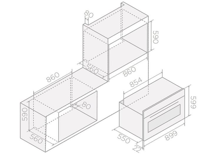 Lò nướng Elica Virtus Multi 90 TFT