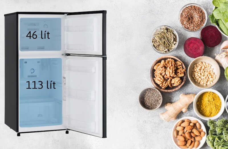 tủ lạnh Funiki 159 lít HR T6159TDG còn sở hữu nhiều tính năng tiện lợi