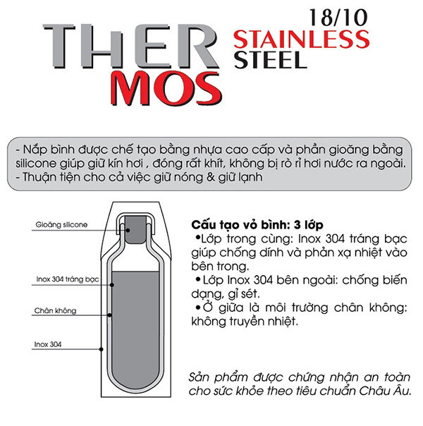 Phích giữ nhiệt ELMICH Inox 304 500ml N5 2246391