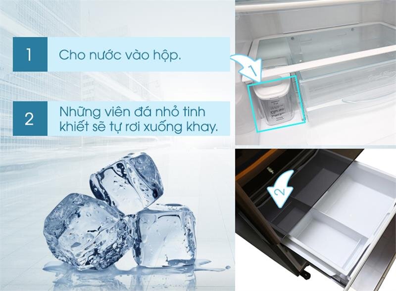 Tủ lạnh 3 cánh Hitachi R- SG32FPGV-GS 315L Inverter