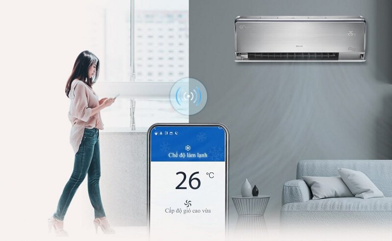 Điều hòa Gree 12000 BTU 1 chiều Inverter GWC12UB-S6D9A4A cánh quạt gió