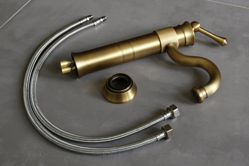 Vòi chậu nóng lạnh bằng đồng Kanly GCA16/V16