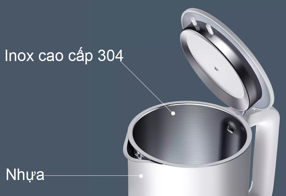 Ấm đun Electric Kettle EU SKV4035GL chất liệu cao cấp