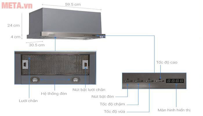 Máy hút mùi Malloca H204.6
