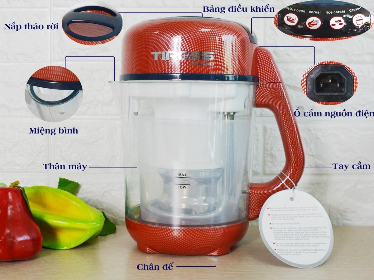 Máy xay đậu nành Tiross TS981 (800W)