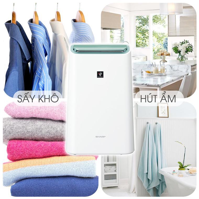 Máy lọc không khí kết hợp hút ẩm Sharp DW-E16FA-W Máy lọc không khí kết hợp hút ẩm Sharp DW-E16FA-W