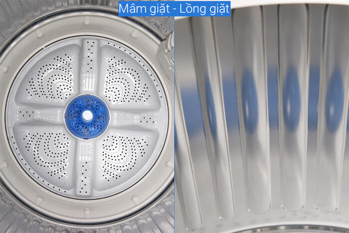 Mâm giặt và lồng giặt của máy Máy giặt Sharp ES-W100PV-H