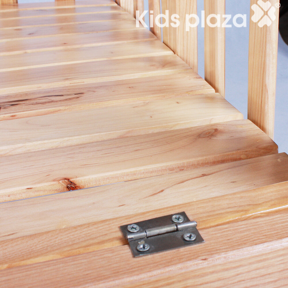  Giường cũi trẻ em 2 trong 1 gỗ sồi Mỹ