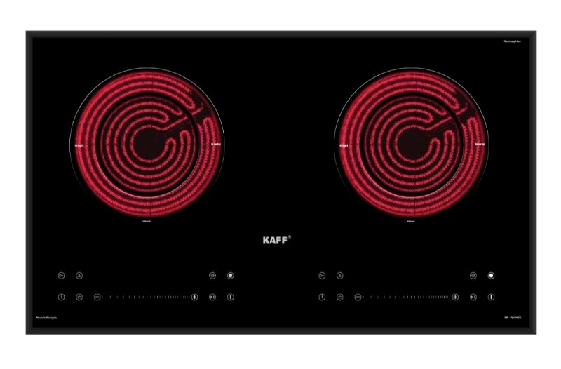 Bếp hồng ngoại âm 2 vùng nấu Kaff KF-101CC