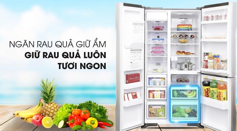 Tủ lạnh SBS 3 cánh HITACHI R-FM800GPGV2X (MIR) - 584 Lít