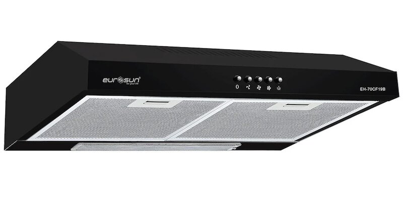 Máy hút mùi âm tủ Eurosun EH-70CF19B được trang bị đèn LED
