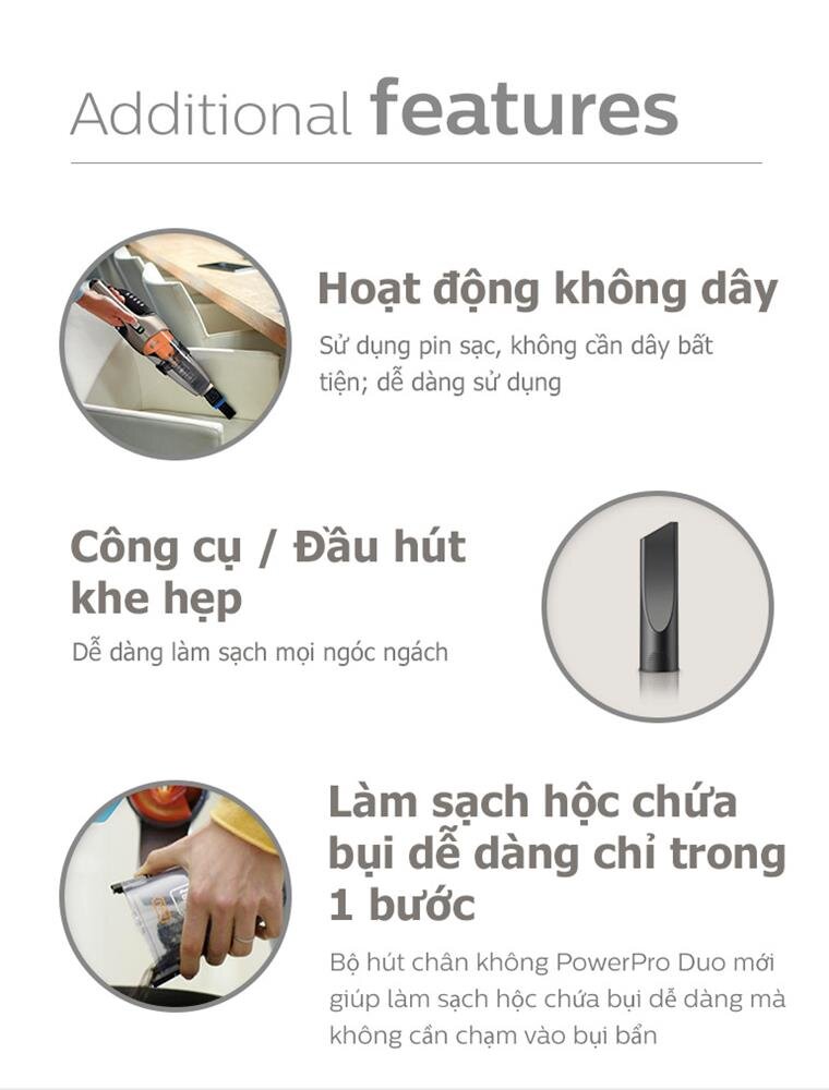 Máy hút bụi cây Philips FC6168