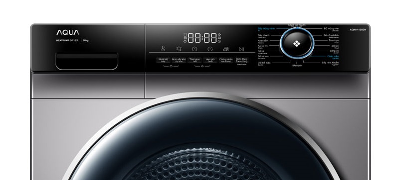 Máy sấy bơm nhiệt Aqua 10 kg AQH-H1000J PS Máy sấy bơm nhiệt Aqua 10 kg AQH-H1000J PS
