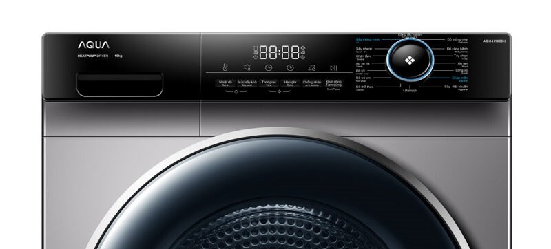 Máy sấy bơm nhiệt Aqua 10 kg AQH-H1000J PS