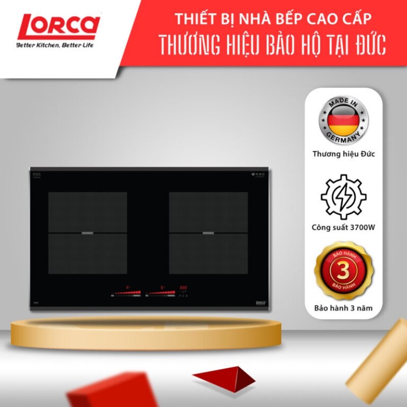 Bếp từ âm 2 vùng nấu Lorca LCI-809 Plus