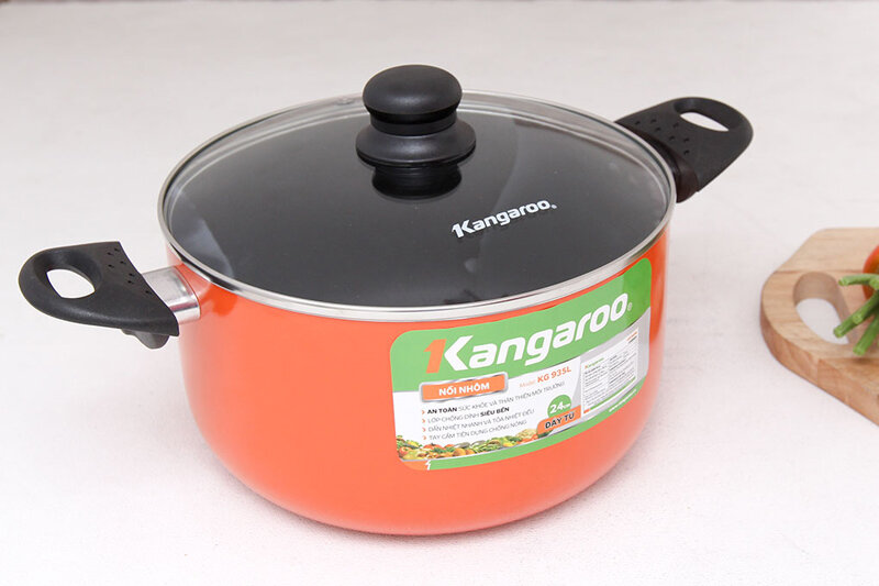 Nồi nhôm đáy từ chống dính 24 cm Kangaroo KG935L Nồi nhôm đáy từ chống dính 24 cm Kangaroo KG935L
